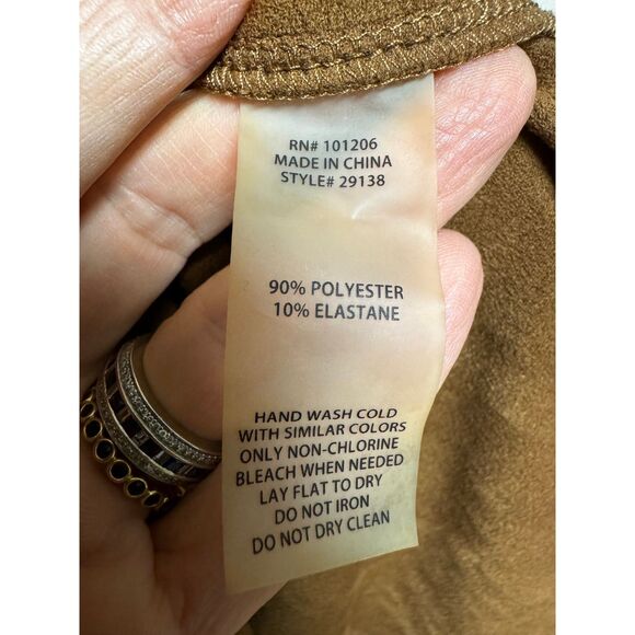 Brown Suede Shirt Dress - Picture 10 of 10